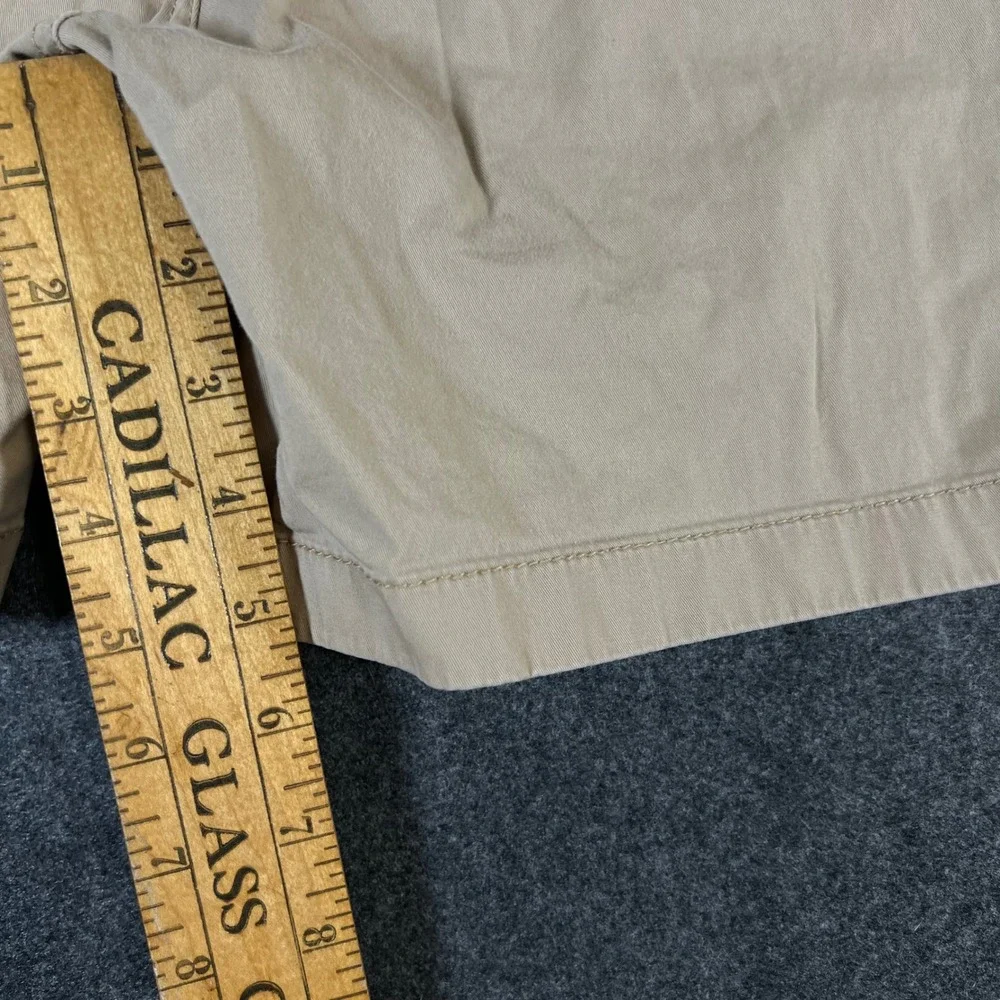 J.Crew Mens Dock Shorts Khaki Tan Elastic Waist Drawstring Size M